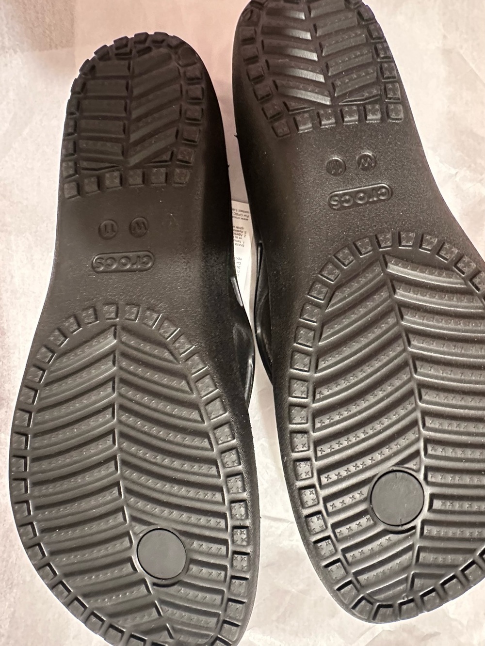 NWT CROCS Black Flip-Flops - Picture 3 of 4